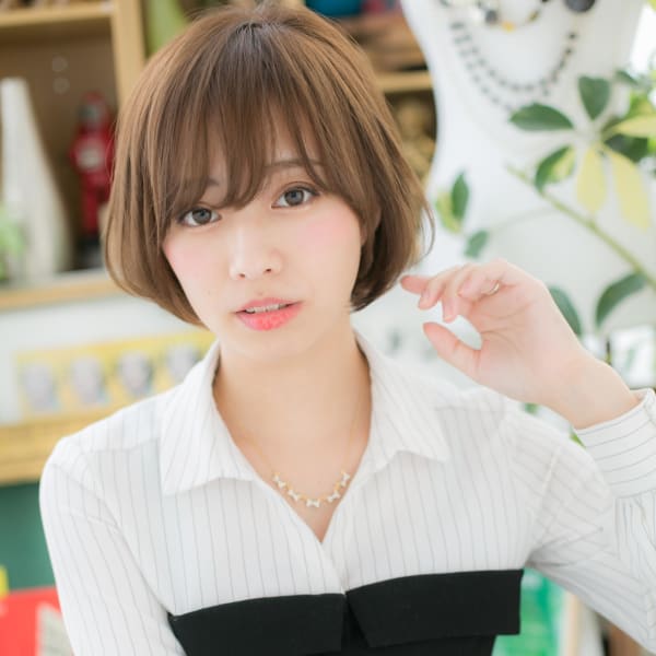 外国人風カラー★前下がりボブ　ガーリーボブ