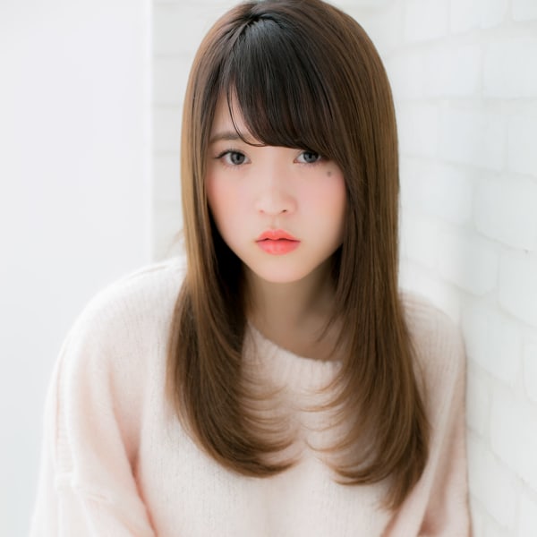 『ROMA』愛されセミロング!美肌ブルージュ×最新★縮毛矯正