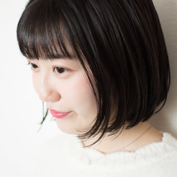 切りっぱなしミニボブ|noine