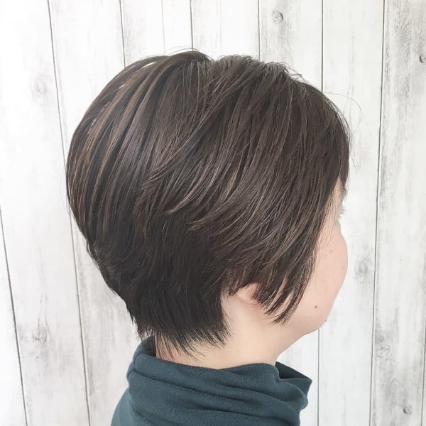 乾かすだけでキマる！品のあるオシャレなショートボブ