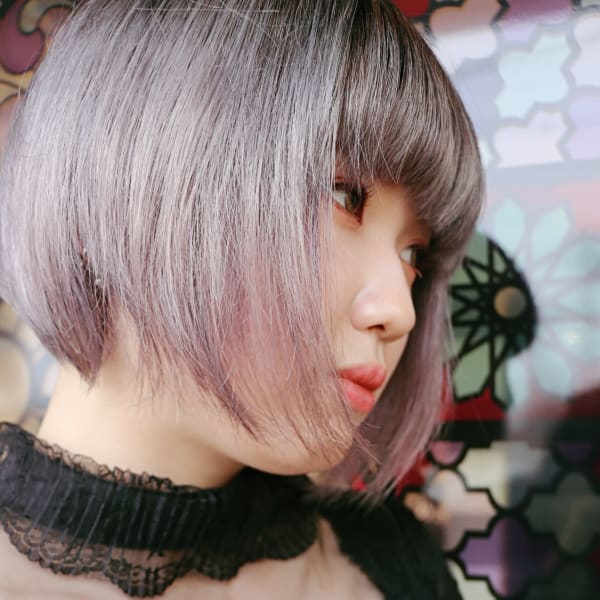 ぷらちなシルバー＋パープルヴェール|LAMP HAIR