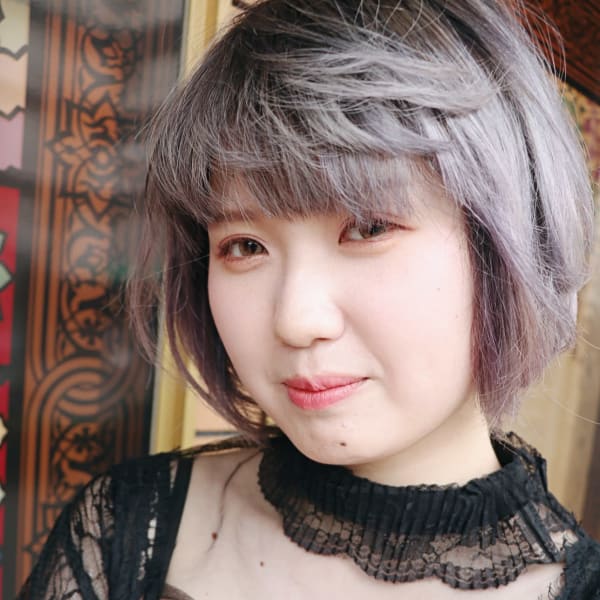 ぷらちなシルバー＋パープルヴェール|LAMP HAIR