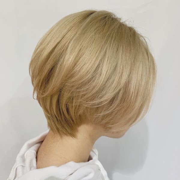 ブロンズショートボブ
