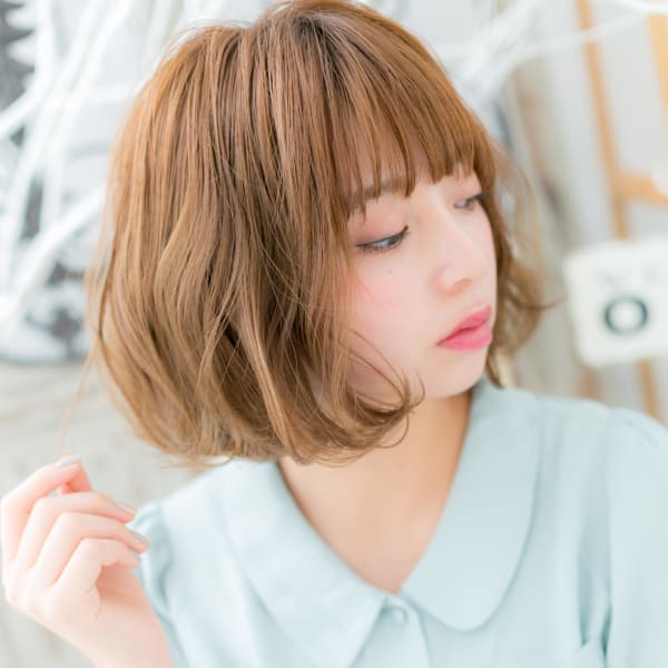 くせ毛風カールで作る★Aライン小顔ラフボブ マシュマロボブ