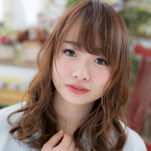 外国人風レッドブラウン×大人くせ毛風ウェーブ エアリーロング