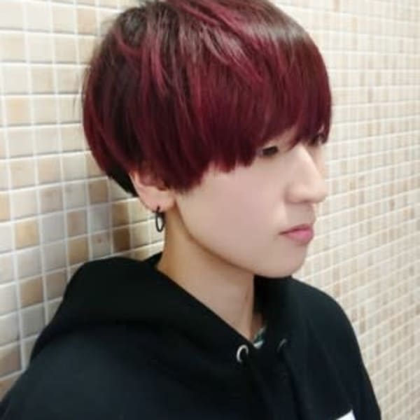 マッシュショート×チェリーレッド