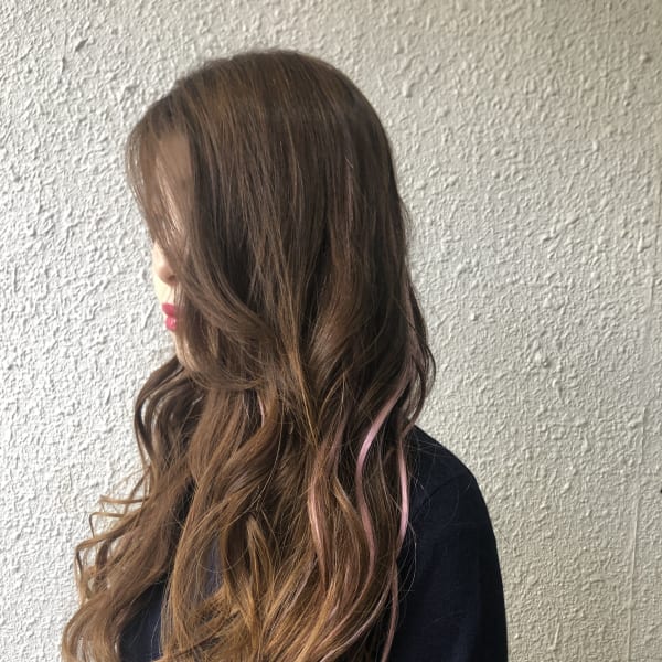 エクステを使用したスタイルです