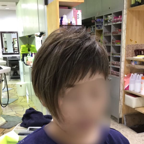 アシンメトリーショート