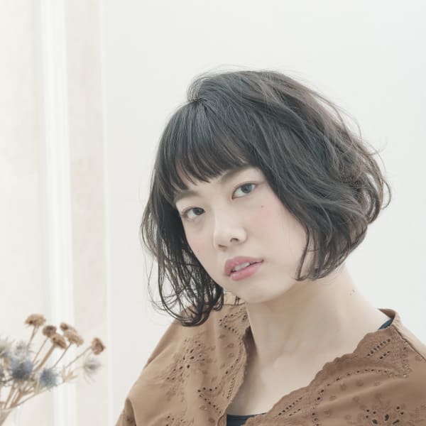 クラシカルボブ×ゆるめパーマ