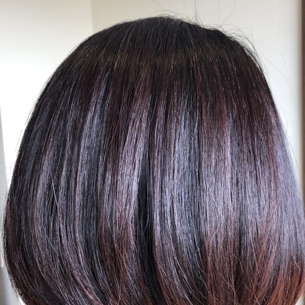 ハイライト&premiumカラートリート(オレンジブラウン)