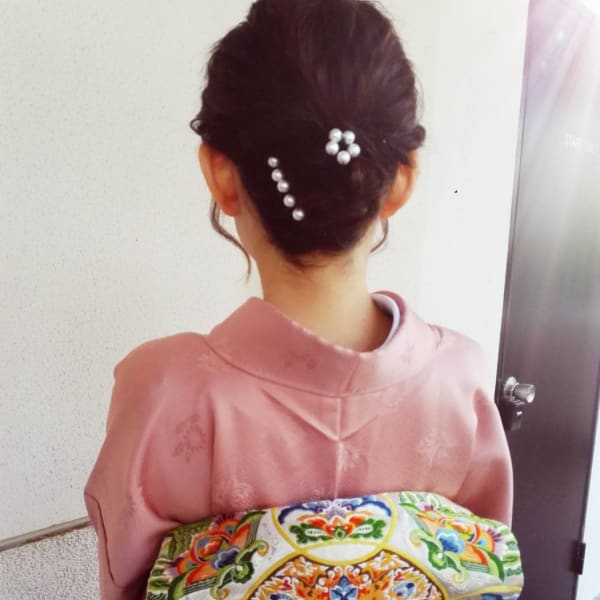 お着物に合わせたヘアセット