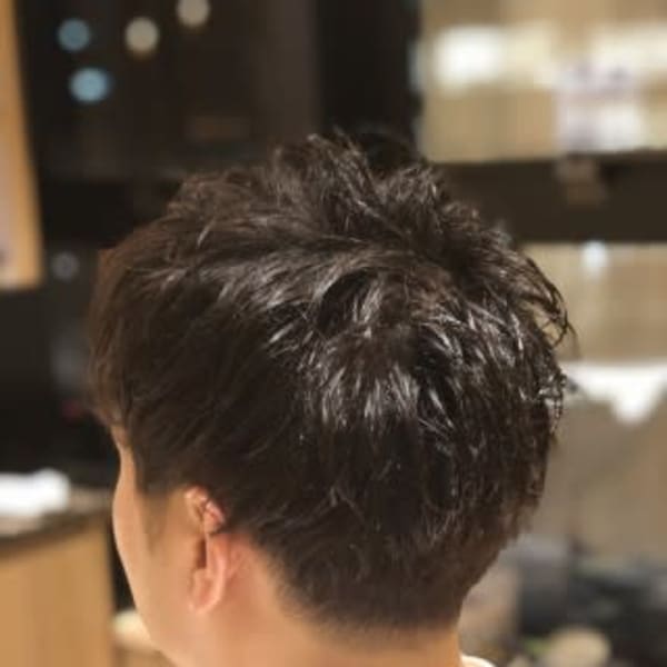 自然な癖を利用したスタイル