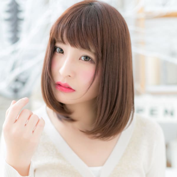 大人かわいい♪ボルドーカラー小顔ワンカール　ニュアンスカール