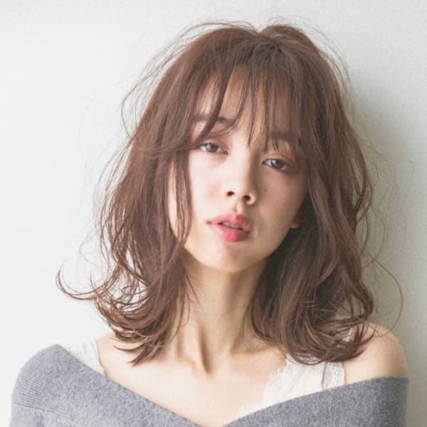 簡単スタイリング/外ハネゆるふわパーマ