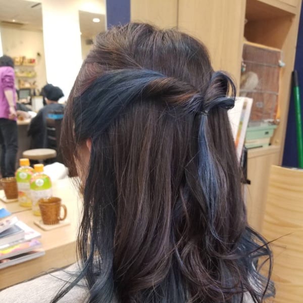 ブルーアッシュグラデーションカラー