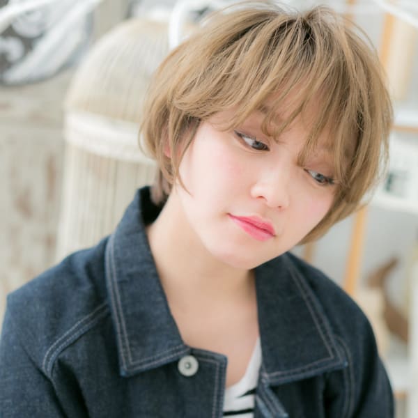 ふわくしゅ◎外国人風小顔マッシュショート　マシュマロボブ