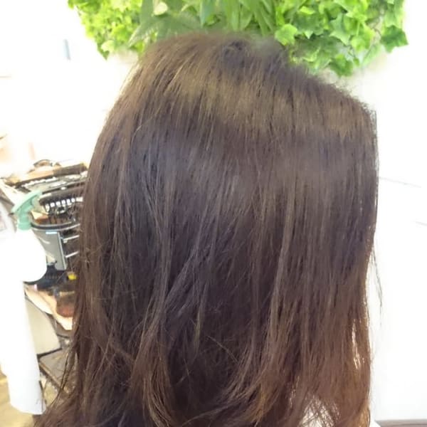 ご褒美★(根元)縮毛矯正+(毛先)デジタルパーマ+カラー(リ|Hair make＆SPA！エステKaeru