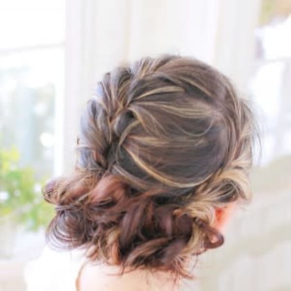 シニヨンカジュアルアップスタイル