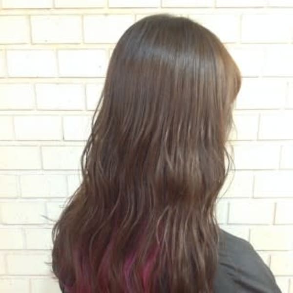 おしゃれガール☆インナーカラー☆チェリーピンク