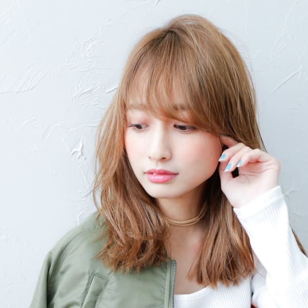 外国人風パーマスタイル