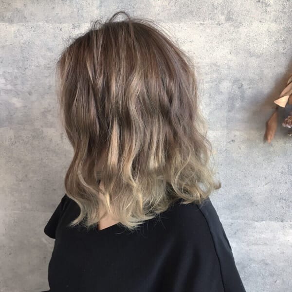 ハイライト裾グラデーション