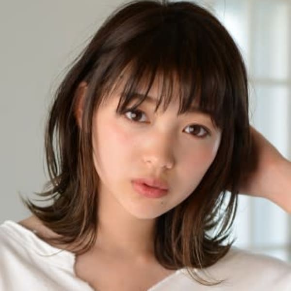 外ハネグレージュセミディ