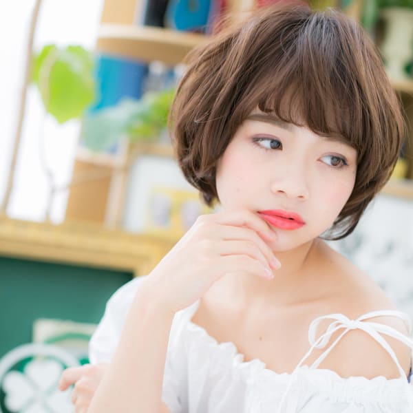 前下がりボブ★くせ毛風ラブカール エアリーカール