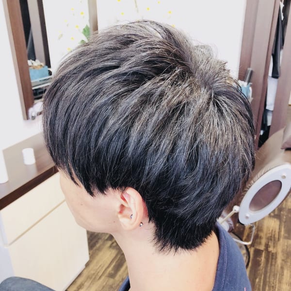 メンズショートマッシュ|Grass Hair 流川店