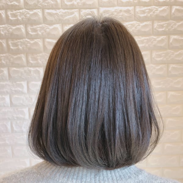 ワンレンボブ×重ため質感☆|Pirica hair design