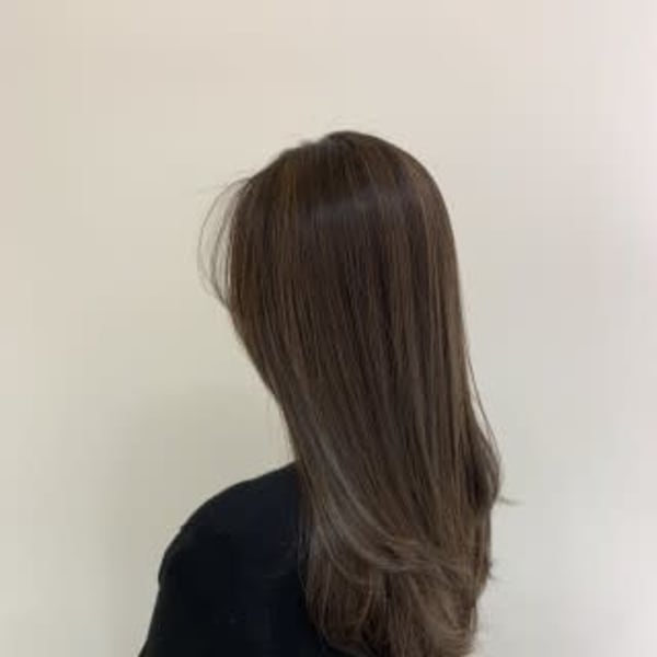 ☆細ハイライト  アッシュベージュ ケアカラー