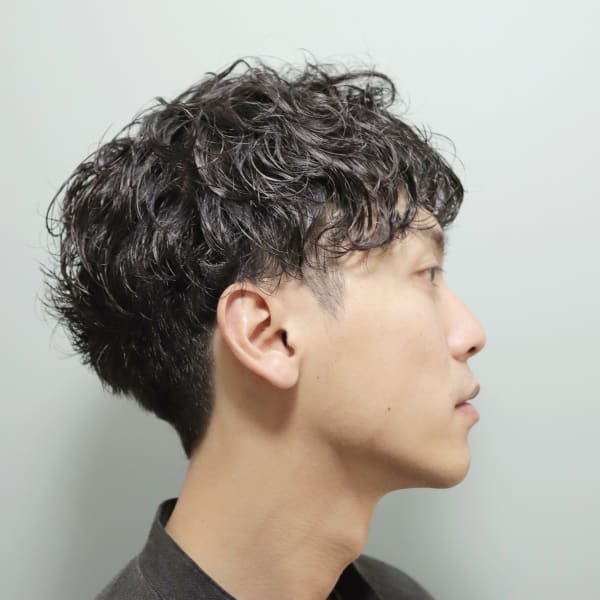 Mixパーマ ソフトツーブロック