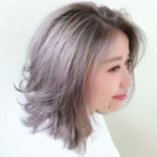 【アディクシーダブルカラー】スモーキーアッシュ2