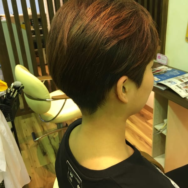 襟足すっきりショート|MAKE-UP