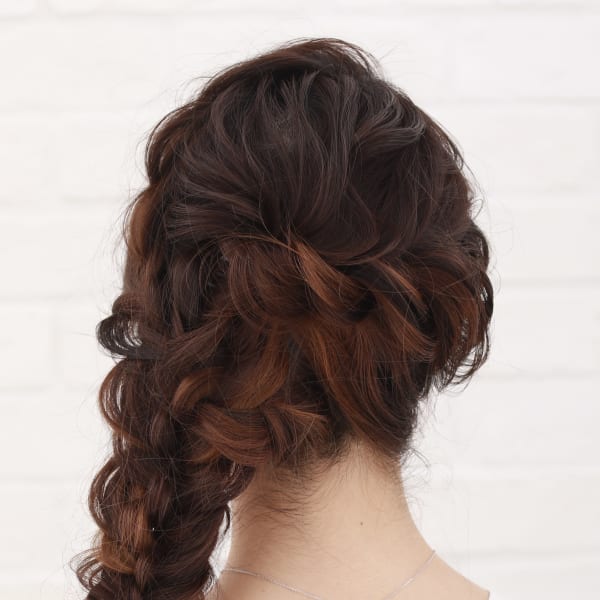 ゆるサイド編み下ろし