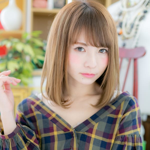 愛され度高め♪外国人風♪前下がりワンカール ニュアンスカール