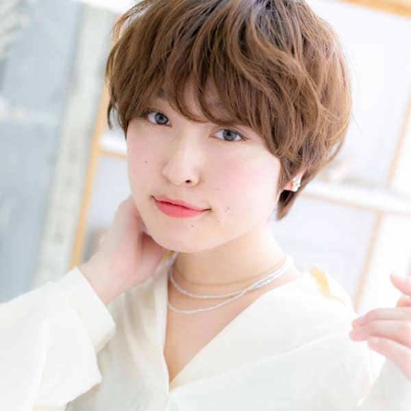 大人かわいい*くせ毛風小顔マッシュショート エアリーウェーブ