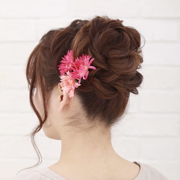 高めの華やかアップ