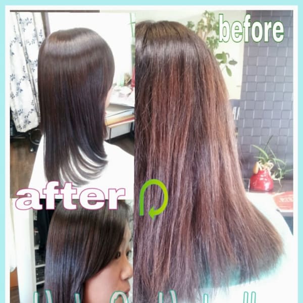 CLGshainnストレート　bfor＆after|Under One Umbrella