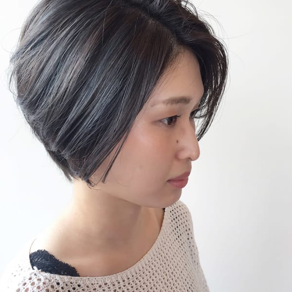 アッシュグレージュハイライトカラー【古正寺】【長岡】