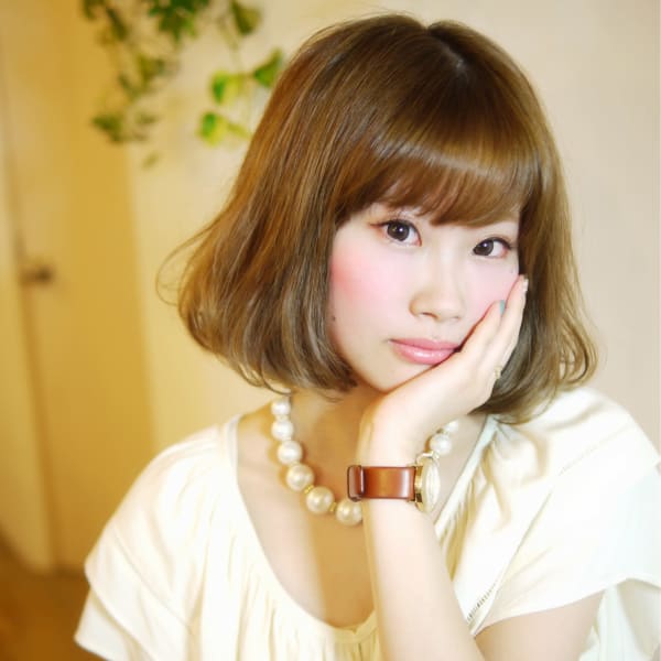 エメラルドグレージュボブ