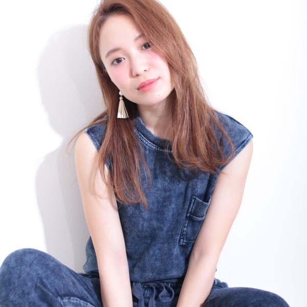 大人かわいいかきあげバング