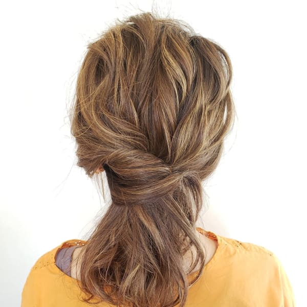 大人ツイストポニー