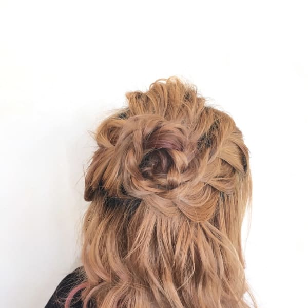 お花がかわいい！お呼ばれハーフアップ|mix 清水店