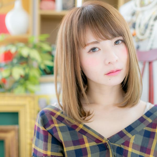 愛され度高め♪外国人風♪前下がりワンカール　エアリーカール