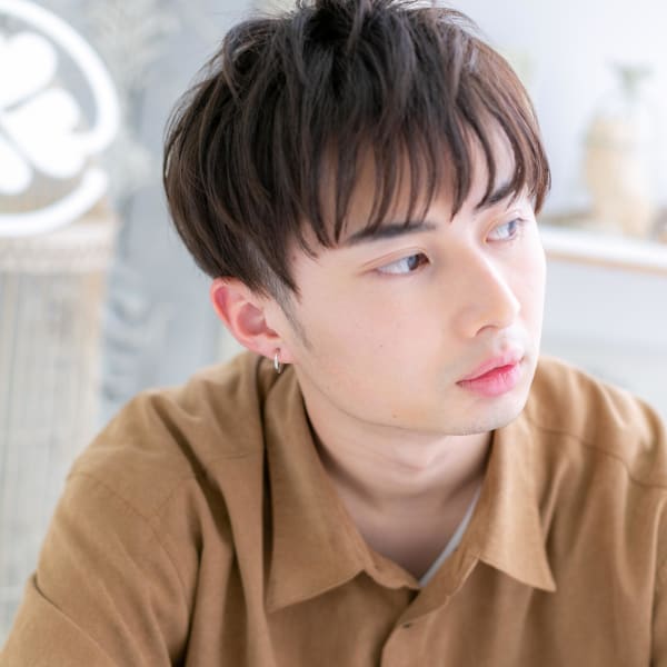 男前に仕上げる!束感・無造作ショート クールボブ