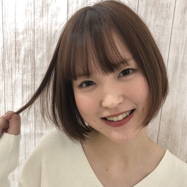 お手入れ簡単ナチュラルボブスタイル