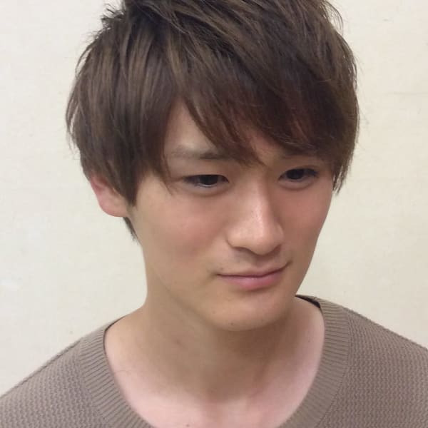 爽やかツーブロックショート