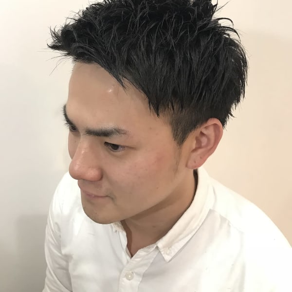 【メンズのオススメ順】30代/アップ/ベリーショートの髪型・ヘアスタイル 楽天ビューティ