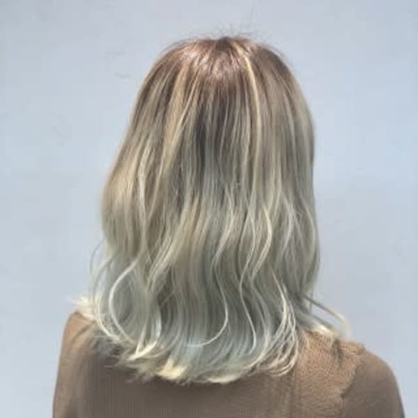 Lia &汐見悠佑 ハイライト&バレイヤージュ