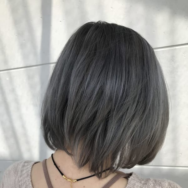 メタリックシルバー #ブリーチ必須 #ボブ